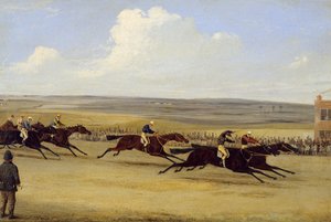 The 1850 Cambridgeshire Stakes: The Finish (olje på lerret) (se også 266406)