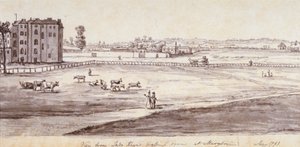 'Utsikt fra Lady Kayes omkledningsrom på Marylebone', 1793
