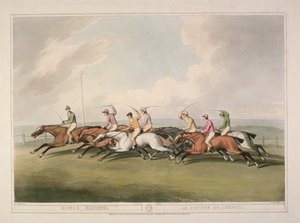 Hesteveddeløp fra Ormes samling av britiske feltsportstrykk, 1807