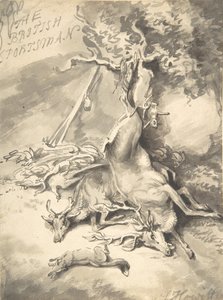 Design for frontispice til The British Sportsman, ca. 1812. av Samuel Howitt