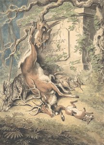 Design for frontispice til The British Sportsman, sent på 1700- og begynnelsen av 1800-tallet. av Samuel Howitt