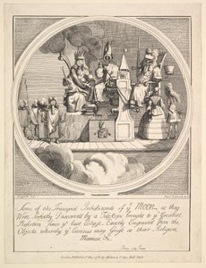 Noen av månens viktigste innbyggere, slik de ble perfekt oppdaget av..., 1. mai 1788.