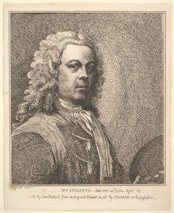 William Hogarth, Selvportrett, 1785.