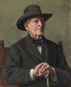 Portrett av en "gammel sjøkaptein" av Samuel Isham