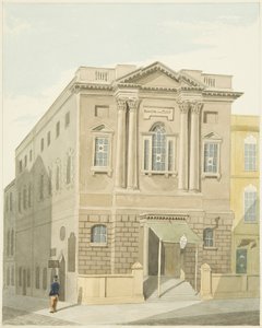 Assembly Rooms, Prince Street (blyant og akvarell på papir)