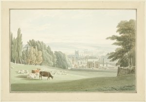Bristol fra under Royal Fort, Tyndall's Park av Samuel Jackson