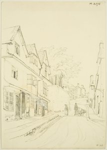 St Michael's Hill, ser nordover (blyant på papir)
