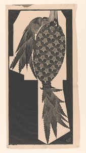 Ananas (original tittel på objekt) av Samuel Jessurun de Mesquita (signed by artist)