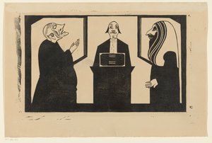Mellom disse tre svinger hjertet mitt (originaltittel på objektet) av Samuel Jessurun de Mesquita (signed by artist)