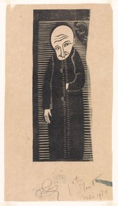 svart mann av Samuel Jessurun de Mesquita (signed by artist)