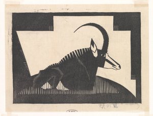 Sabelantilope av Samuel Jessurun de Mesquita (signed by artist)
