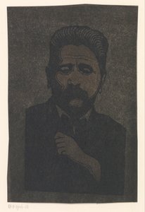 Selvportrett (med skygge) av Samuel Jessurun de Mesquita (signed by artist)