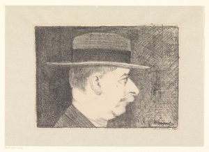 Selvportrett av Samuel Jessurun de Mesquita (signed by artist)