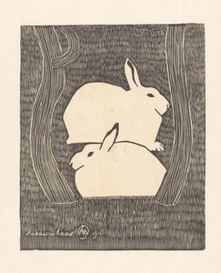 To snøharer Snow Hare (tittel på objekt)