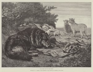 Hans første besøk til flokken, i utstillingen til Institute of Painters in Oil-Colours