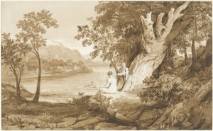 Illustrasjon til Comus, 1811 (penn og blekk og vask på papir)