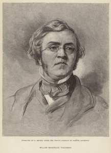 Portrett av William Makepeace Thackeray