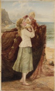 En fiskers barn, 1881 av Samuel McCloy