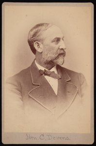 Portrett av Charles Devens 1820-1891, før 1891. av Samuel Montague Fassett