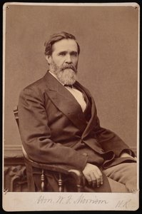 Portrett av Hon. W.F. Morrison, mellom 1876 og 1880. av Samuel Montague Fassett