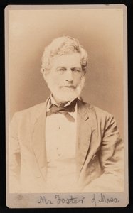 Portrett av Mr. Foster fra Massachusetts, mellom 1876 og 1880. av Samuel Montague Fassett