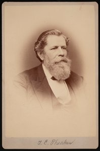 Portrett av Thomas Clarke Theaker 1812-1883, mellom 1876 og 1880.