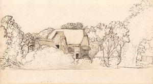 En gammel låve ved Shoreham av Samuel Palmer