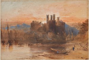 Caernarvon Castle, Nord-Wales av Samuel Palmer