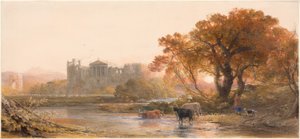 Kveld i Italia – den øde villaen av Samuel Palmer