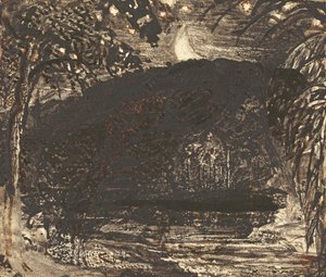 Måneoppgang av Samuel Palmer