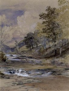 Ved elven Machwy, Wales av Samuel Palmer