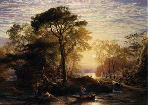 Sir Guyon with the Palmer Attending (akvarell og gouache på papir) av Samuel Palmer