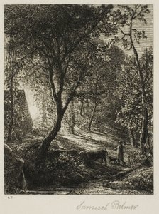 Solnedgang av Samuel Palmer