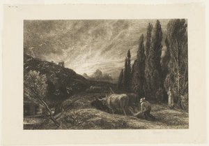 Den tidlige plogmannen av Samuel Palmer