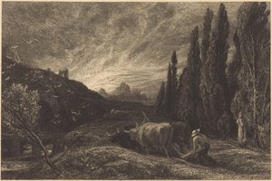 Den tidlige plogmannen av Samuel Palmer