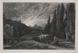 Den tidlige plogmannen av Samuel Palmer