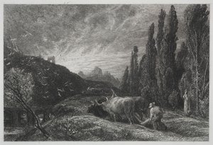 Den tidlige plogmannen av Samuel Palmer