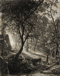 Kveghyrdens hytte av Samuel Palmer