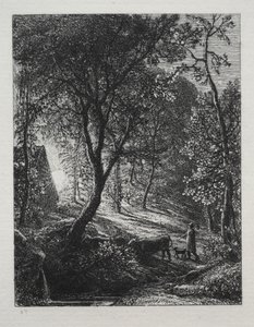 The Herdsmans Cottage, 1850. av Samuel Palmer