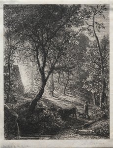 The Herdsmans Cottage, 1850. av Samuel Palmer