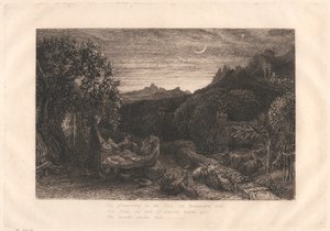 The Homeward Star av Samuel Palmer