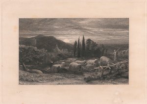 Den stigende månen av Samuel Palmer