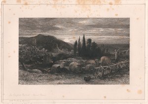 Den stigende månen av Samuel Palmer