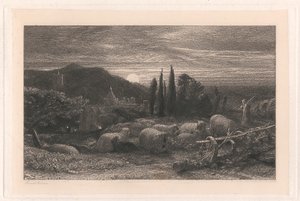 Den stigende månen av Samuel Palmer