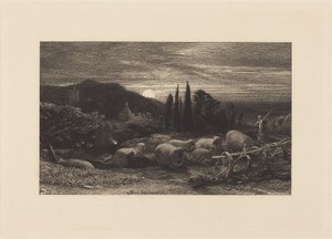 Den stigende månen, eller En engelsk pastoral av Samuel Palmer