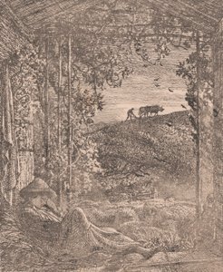 Den sovende hyrden av Samuel Palmer