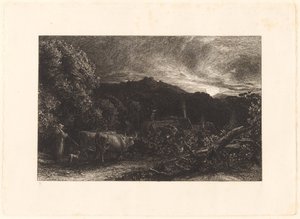 Den slitne plogmannen av Samuel Palmer