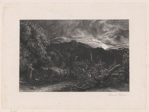 Den slitne plogmannen av Samuel Palmer