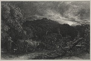 Den trette plogmannen av Samuel Palmer