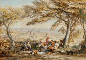 Den rustikke middagen av Samuel Palmer